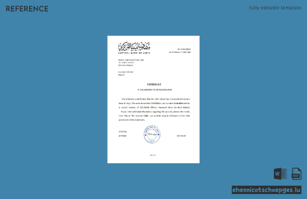 Beispielvorschau der Referenzdaten der libyschen Zentralbank